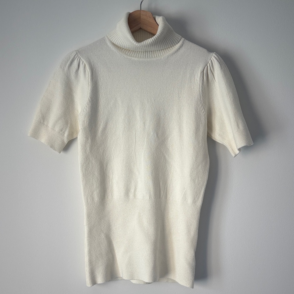 French Connection Cream Turtleneck Sweater
